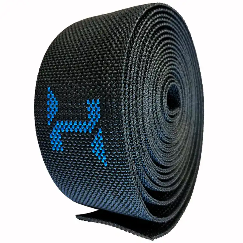 Super-Preis Halcyon Austauschgurtband (Webbing)   Farbe schwarz - blau, Länge Small ca. 10 ft / 3 m